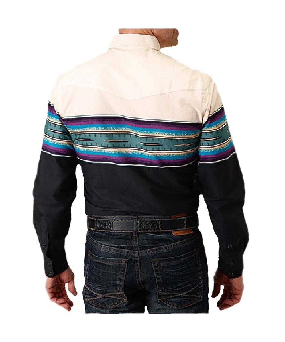 Roper Men's Serape Snap Shirt 4 Roper Men's Serape Snap Shirt - Image 2