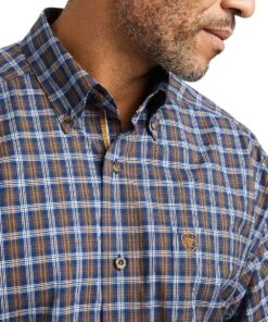 Ariat Men's Pro Series Giacomo Stretch Classic Fit Button Down Shirt -Wrangler Store 10042376 c