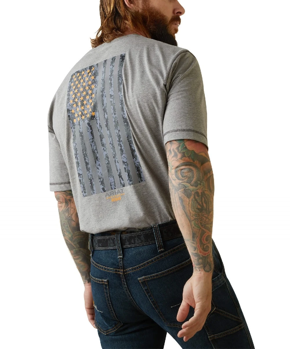 Ariat Men's Rebar Reflective Flag Tee 4 Ariat Men's Rebar Reflective Flag Tee - Image 2