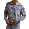 Ariat Men's Wrinkle Resist Paradise Palm Button Down Shirt 1 Ariat Men's Wrinkle Resist Paradise Palm Button Down Shirt -Wrangler Store 10043710 front