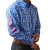 Ariat Men's Team Steven Fitted Button Down Shirt -Wrangler Store 10043798 a