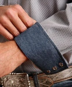 Stetson Men's Snap Shirt -Wrangler Store 11 001 0425 0365 c