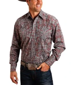 Stetson Men's Paisley Snap Shirt