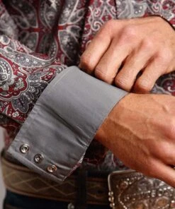 Stetson Men's Paisley Snap Shirt -Wrangler Store 11 001 0425 0366 c