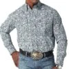 Wrangler Men's George Strait Paisley Snap Shirt -Wrangler Store 112317163 A