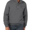 Wrangler Men's Grey Quilted Pullover Jacket -Wrangler Store 112318464 a