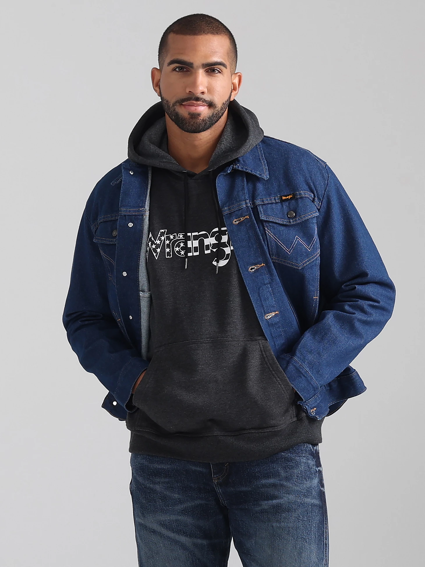 Wrangler Men's Stars And Stripes Logo Hoodie 3 Wrangler Men's Stars And Stripes Logo Hoodie