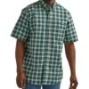Wrangler Men's Rugged Wear Plaid Button Down Shirt -Wrangler Store 112325893 a