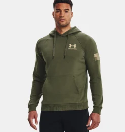 Under Armour Men's Green Freedom Flag Hoodie