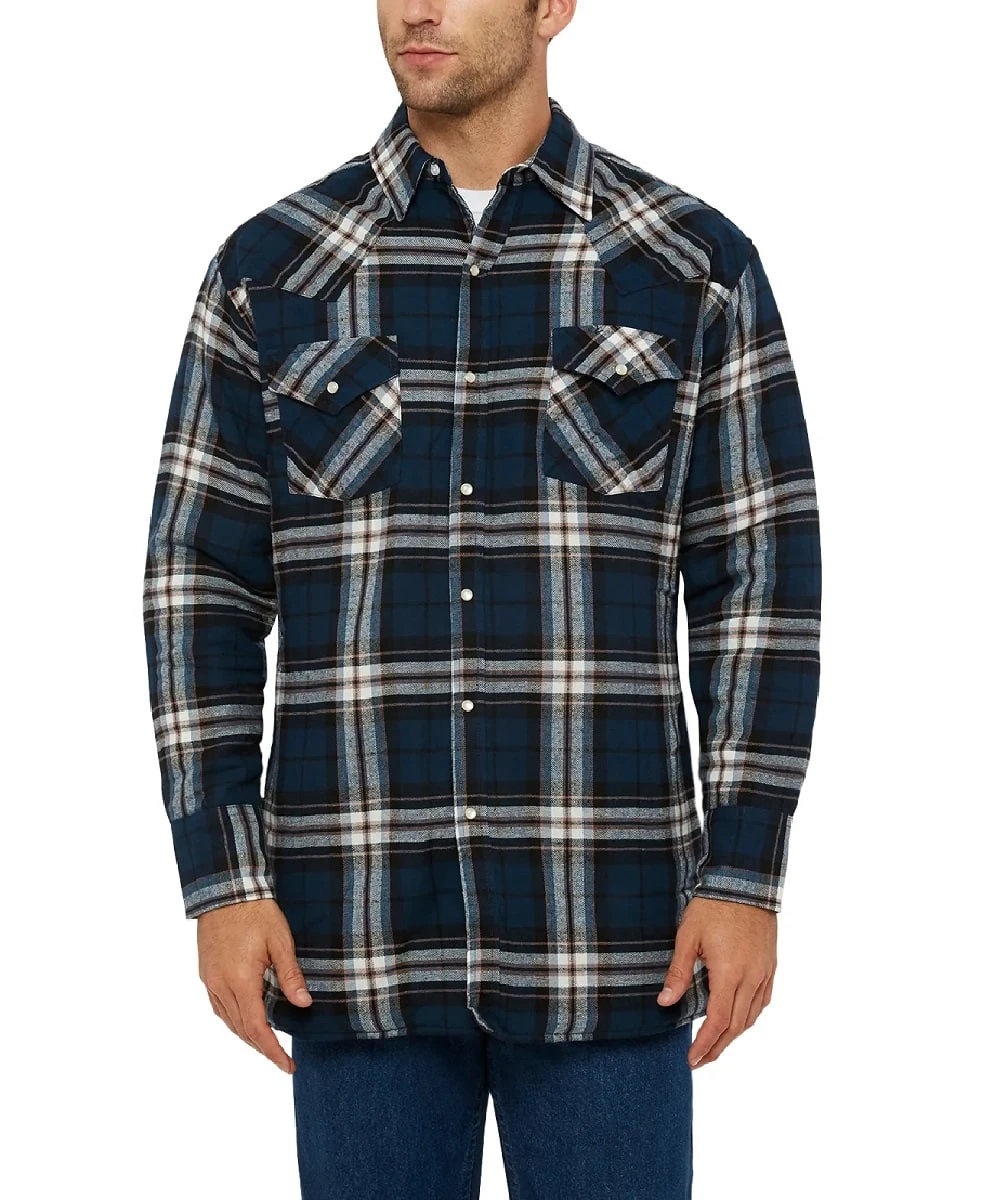 Ely Walker Men's Flannel Snap Shirt 4 Ely Walker Men's Flannel Snap Shirt - Image 2