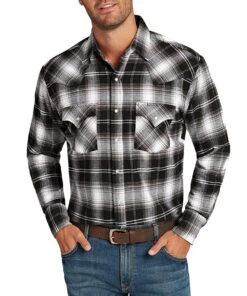 Ely Walker Men's Flannel Snap Shirt