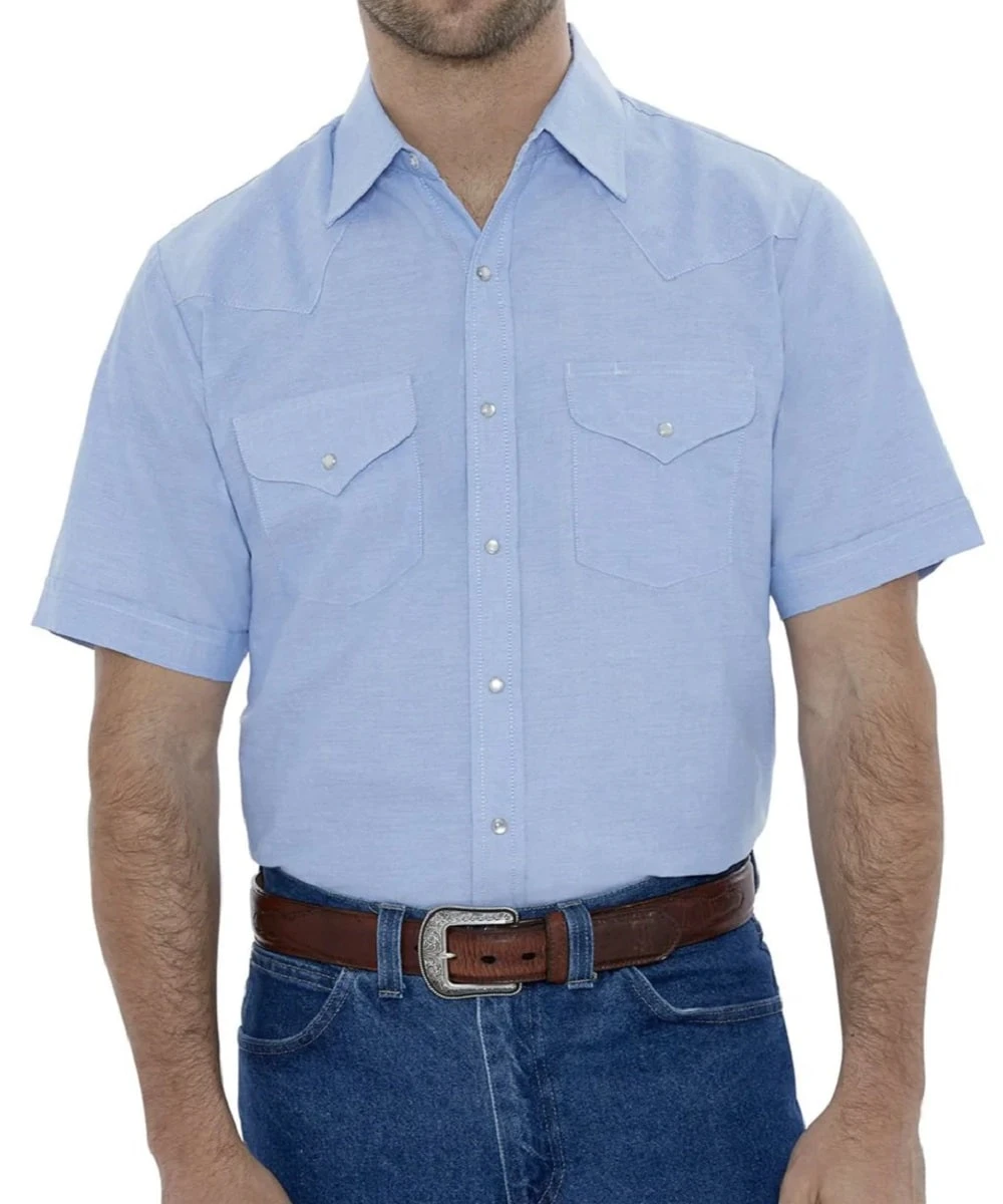 Ely Walker Men's Wrinkle Resistant Oxford Western Snap Shirt 4 Ely Walker Men's Wrinkle Resistant Oxford Western Snap Shirt - Image 2