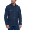 Ely Walker Men's Denim Snap Shirt -Wrangler Store 15202951 75