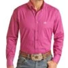 Panhandle Men's Solid Button Down Shirt 2 Panhandle Men's Solid Button Down Shirt -Wrangler Store 36D3161