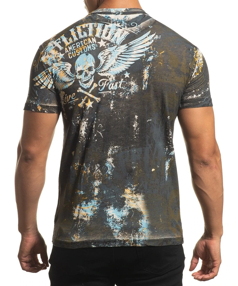 Affliction Men's AC Wheel House Tee 4 Affliction Men's AC Wheel House Tee - Image 2