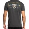 Affliction Men's Black Resin Wash Stampede Tee -Wrangler Store A24544 back