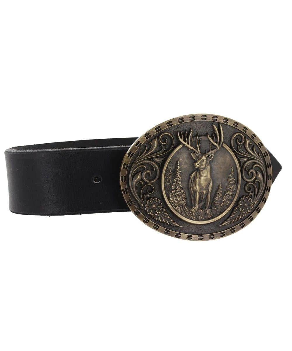 Montana Silversmiths Heritage Outdoor Series Wild Stag Buckle 4 Montana Silversmiths Heritage Outdoor Series Wild Stag Buckle - Image 2