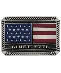 Montana Silversmiths American Flag Attitude Belt Buckle