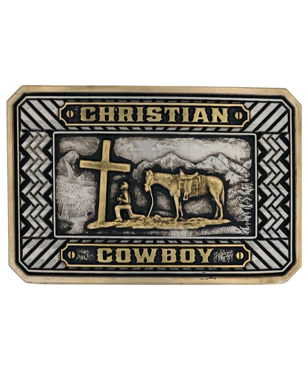 Montana Silversmiths Beaming Christian Cowboy Attitude Buckle 3 Montana Silversmiths Beaming Christian Cowboy Attitude Buckle