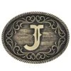 Montana Silversmiths Initial J Attitude Buckle -Wrangler Store A915J a