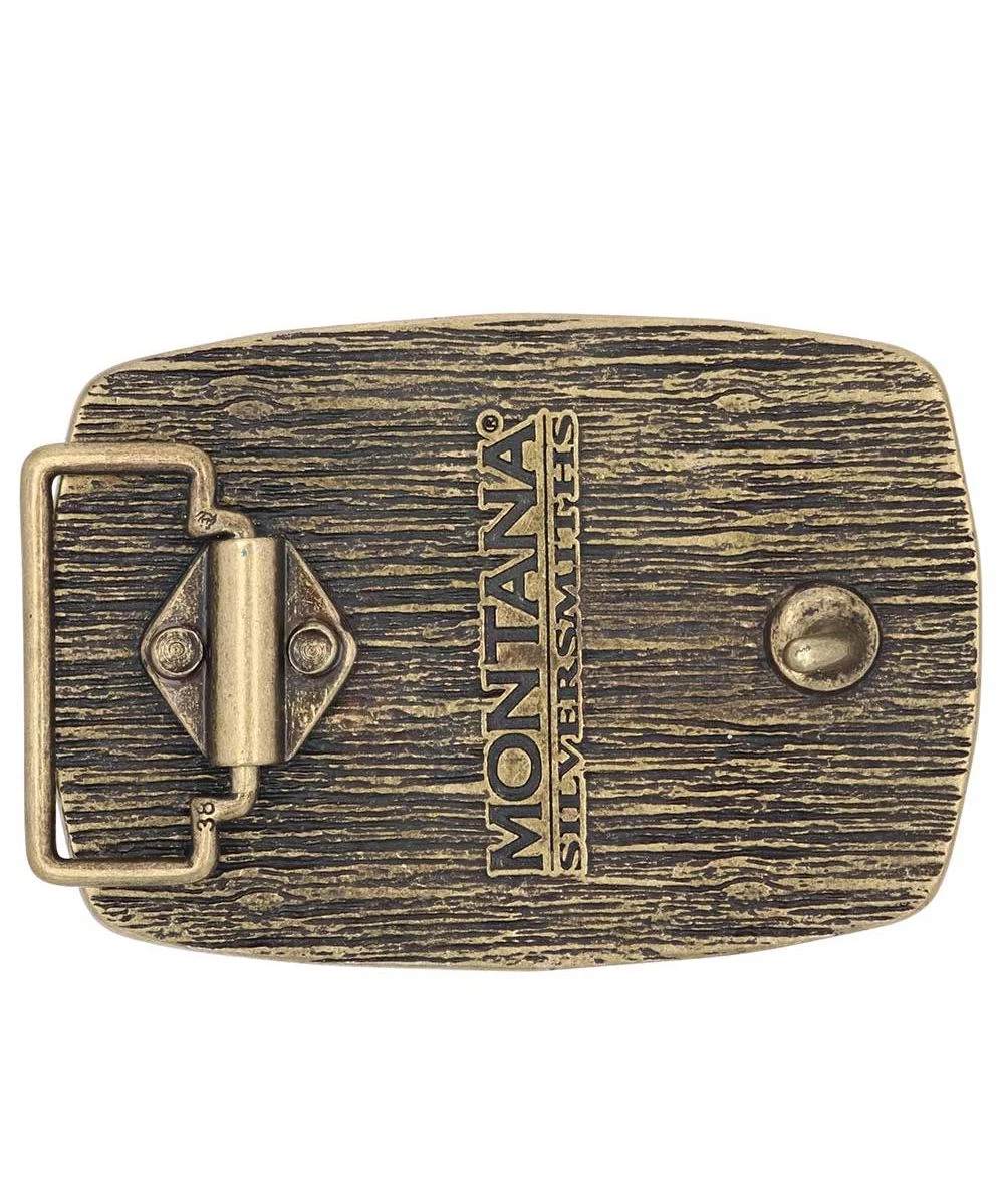 Montana Silversmiths Woven Traditions Heritage Attitude Buckle 4 Montana Silversmiths Woven Traditions Heritage Attitude Buckle - Image 2