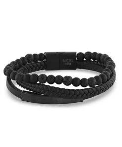 Montana Silversmiths Men's Midnight Sky Layered Bracelet