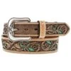 Hooey Men's Tooled Leather Belt -Wrangler Store HMBLT003