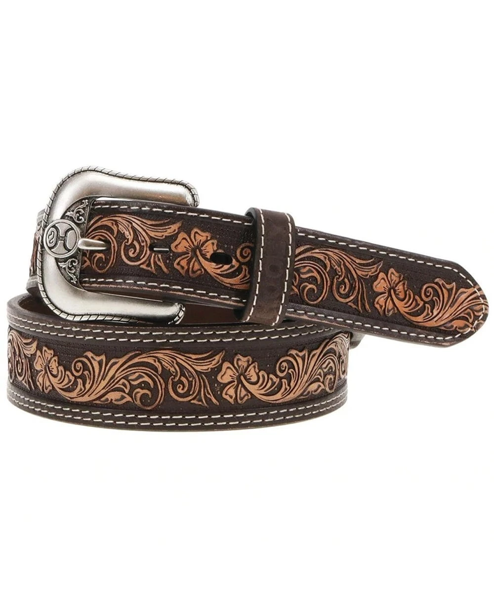 Hooey Men's Leather Embossed Belt 3 Hooey Men's Leather Embossed Belt