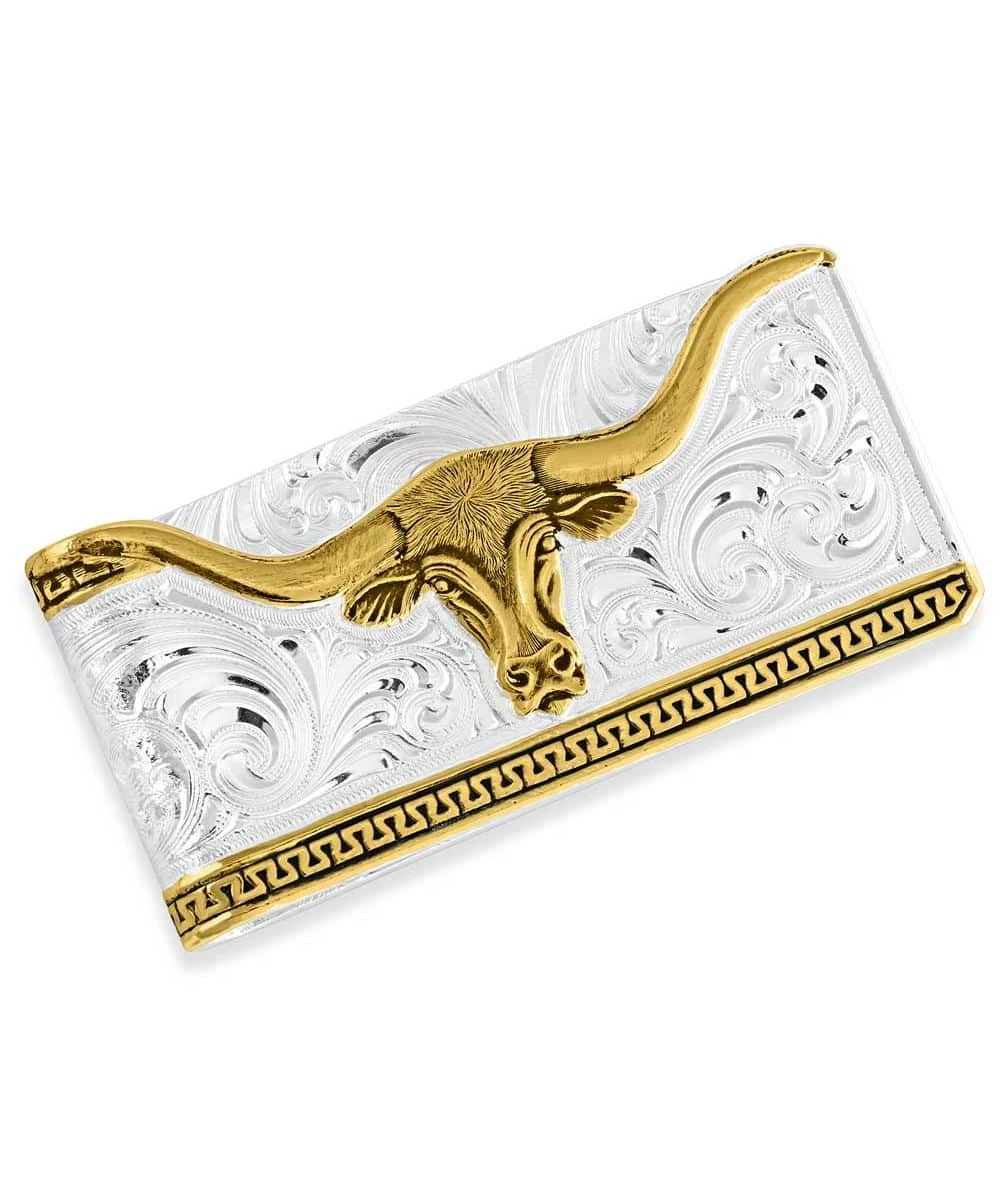 Montana Silversmiths Men's Longhorn Money Clip 3 Montana Silversmiths Men's Longhorn Money Clip