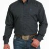 Cinch Men's Big & Tall Geo Print Button Down Shirt -Wrangler Store MTW105515X