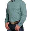 Cinch Men's Blue Geo Button Down Shirt -Wrangler Store MTW1347059 a