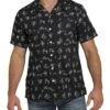 Cinch Men's Cowboy Print Button Down Camp Shirt 1 Cinch Men's Cowboy Print Button Down Camp Shirt -Wrangler Store MTW1401012 A
