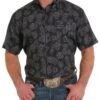 Cinch Men's Big & Tall ArenaFlex Button Down Shirt -Wrangler Store MTW174113X a