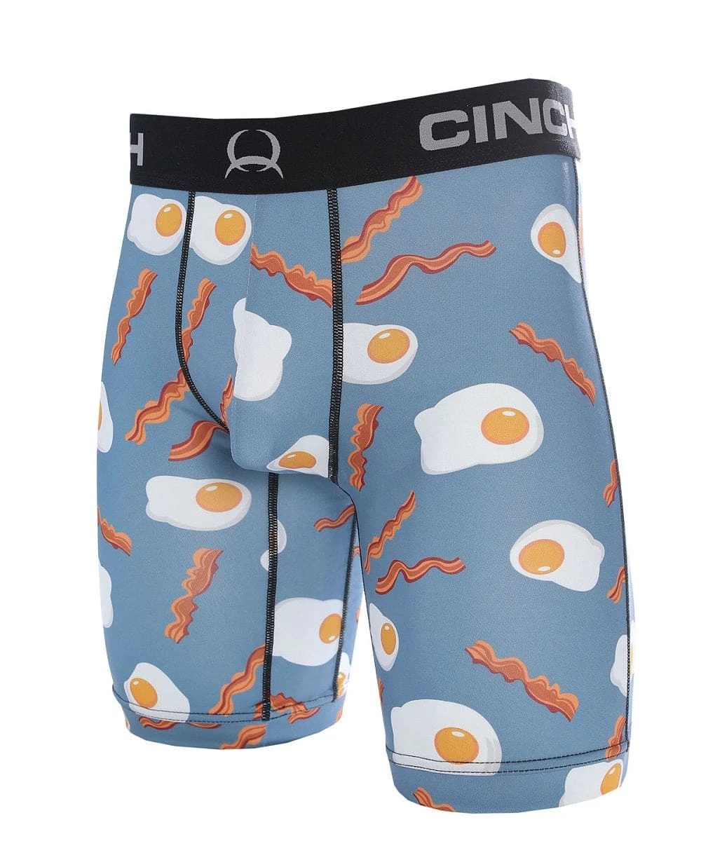 Cinch Men's Bacon And Eggs Boxer Brief 3 Cinch Men's Bacon And Eggs Boxer Brief
