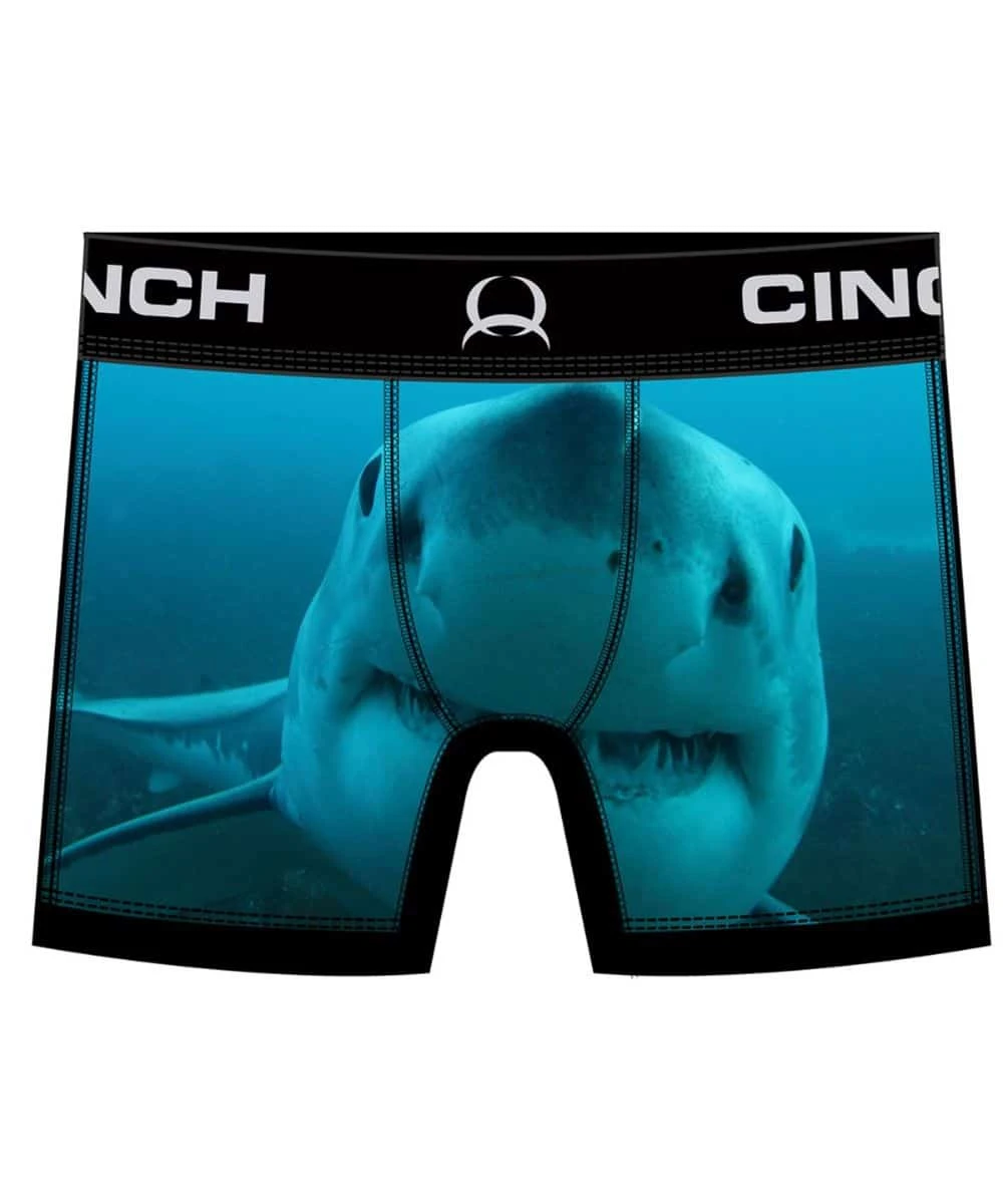 Cinch Men's Shark Boxer Brief 3 Cinch Men's Shark Boxer Brief