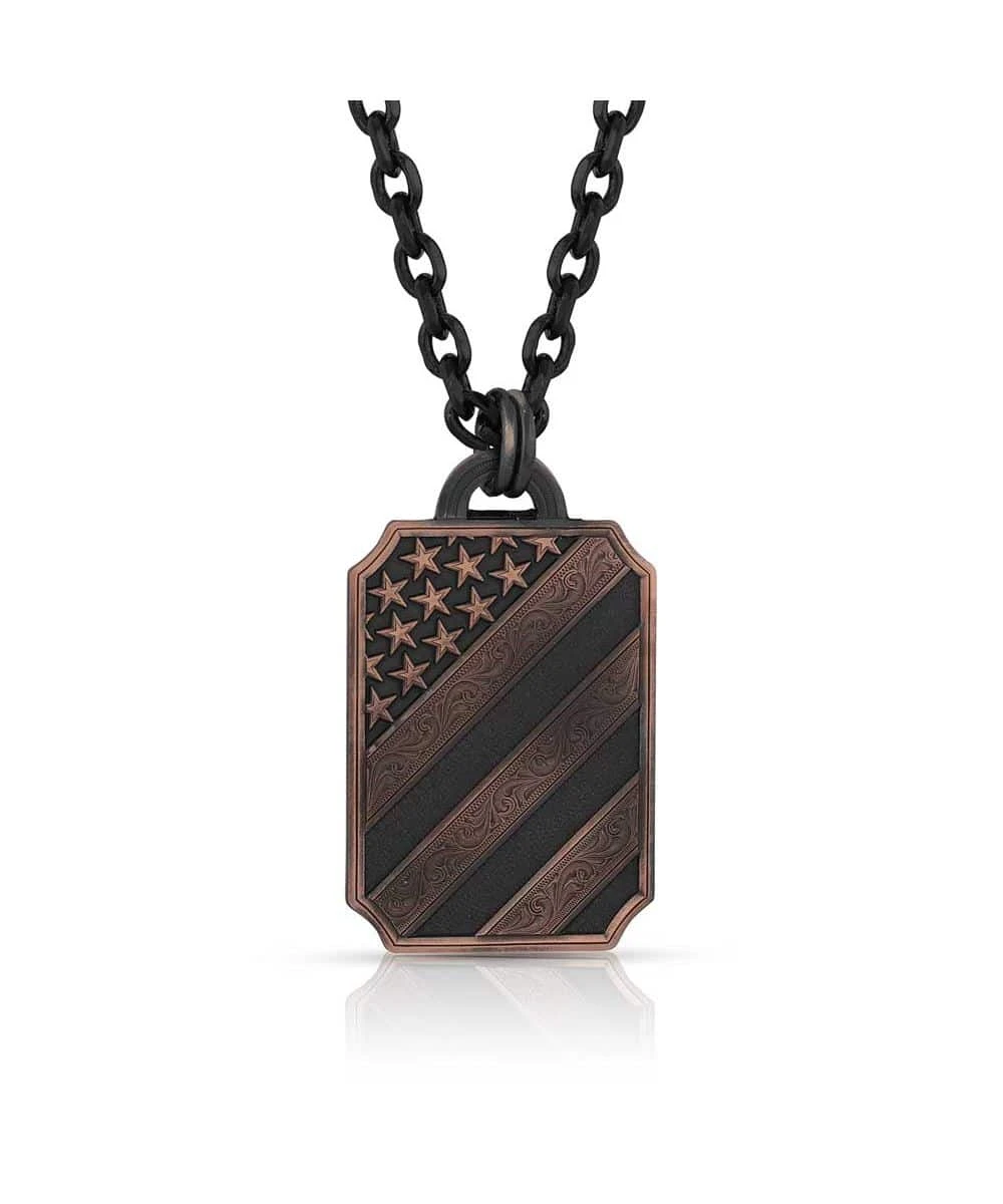 Montana Silversmiths Men's All American Bronze Necklace 3 Montana Silversmiths Men's All American Bronze Necklace
