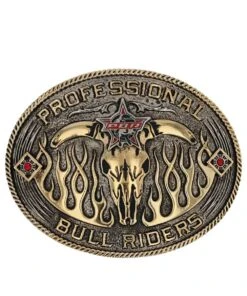 Montana Silversmiths PBR Open Flames Buckle