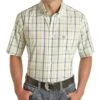 Panhandle Men's Plaid Button Down Shirt -Wrangler Store PSMS1DR0M5 a