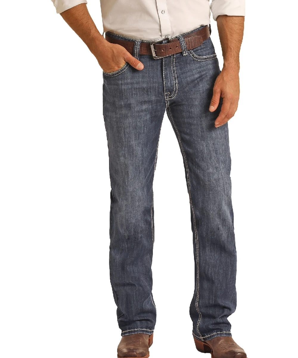 Rock & Roll Cowboy Men's Double Barrel Straight Leg Jean 3 Rock & Roll Cowboy Men's Double Barrel Straight Leg Jean