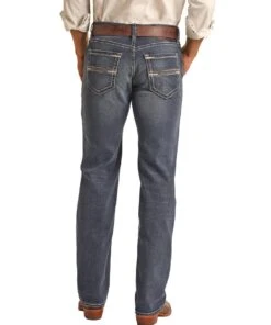 Rock & Roll Cowboy Men's Straight Pistol Jean -Wrangler Store RRMD1PR142 back