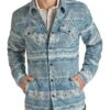 Rock & Roll Cowboy Men's Jacquard Shacket -Wrangler Store RRMO92RZWR a