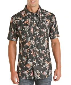 Rock & Roll Cowboy Men's Tropical Snap Shirt