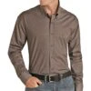 Panhandle Men's Geo Print Button Down Shirt -Wrangler Store RRMSODR08P 1