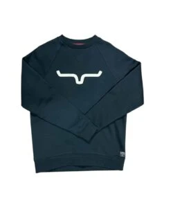 Kimes Ranch Men's Vintage Crew Sweatshirt -Wrangler Store Vintage crew navy
