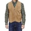 Circle S Men's Cripple Creek Suede Vest -Wrangler Store ml3061 light tan