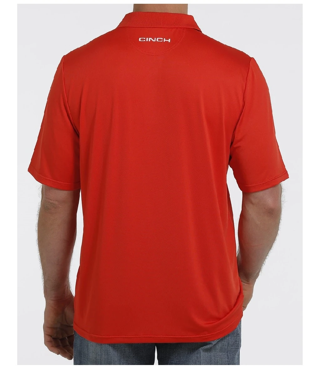 Cinch Men's Red Arenaflex Polo Shirt 4 Cinch Men's Red Arenaflex Polo Shirt - Image 2