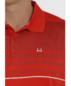 Cinch Men's Red Arenaflex Polo Shirt 7 Cinch Men's Red Arenaflex Polo Shirt -Wrangler Store mtk1834002 c