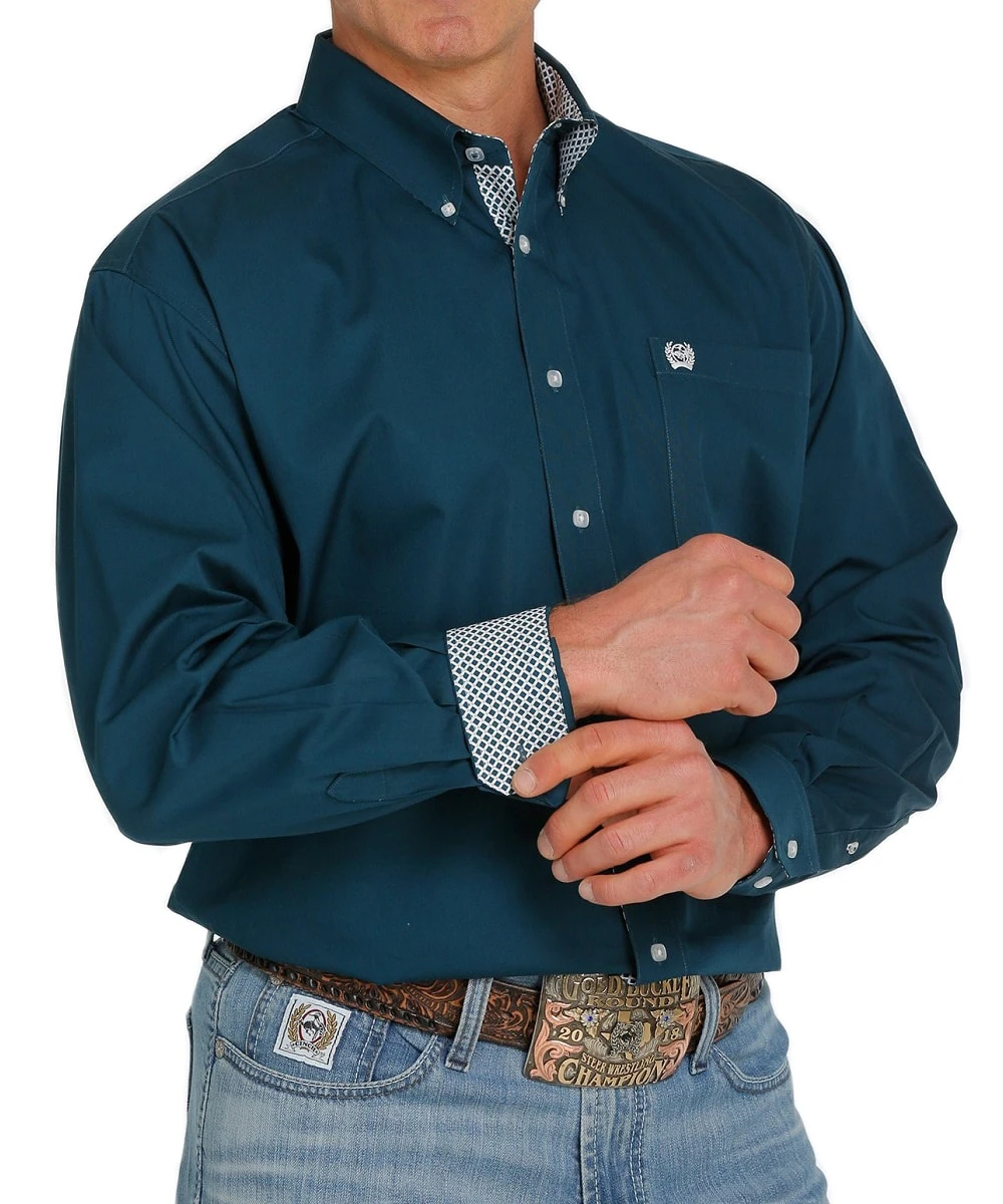 Cinch Men's Solid Button Down Western Shirt 3 Cinch Men's Solid Button Down Western Shirt