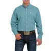 Cinch Men's Long Sleeve Geometric Button Down Shirt -Wrangler Store mtw1105498