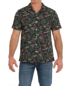 Cinch Men's Button Down Camp Shirt